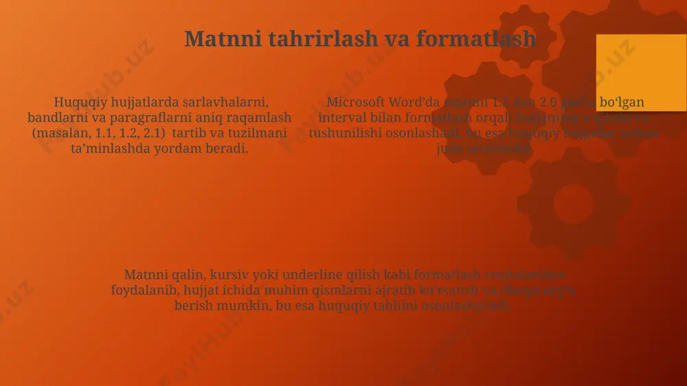 ms office yordamida yuridik hujjatlar ustida amallar bajarish - Page 5