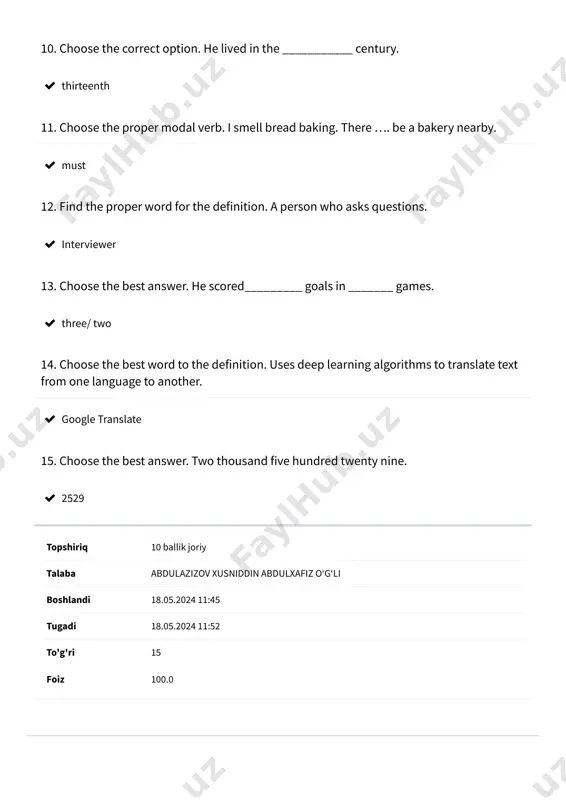 english language test - Page 2