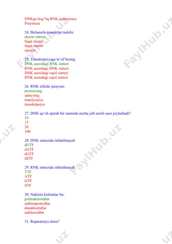 nukleoproteinlar va nuklein kislotalar - Page 4