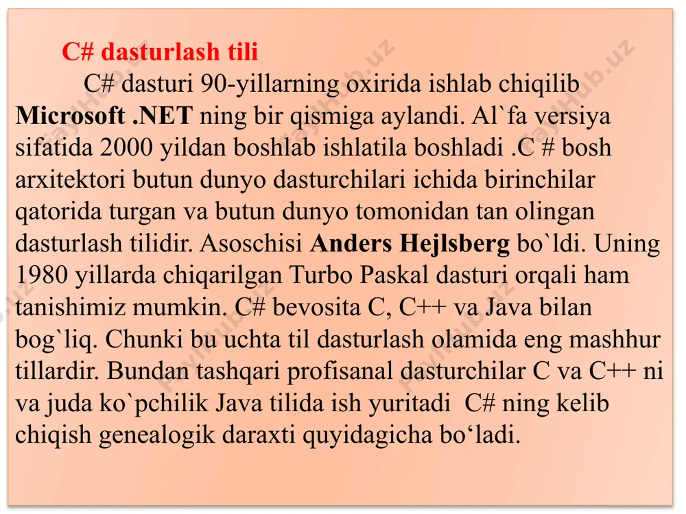 c# dasturlash tilida boshlang’ich sinf o’quvchilari uchun ayirish dasturi - Page 4