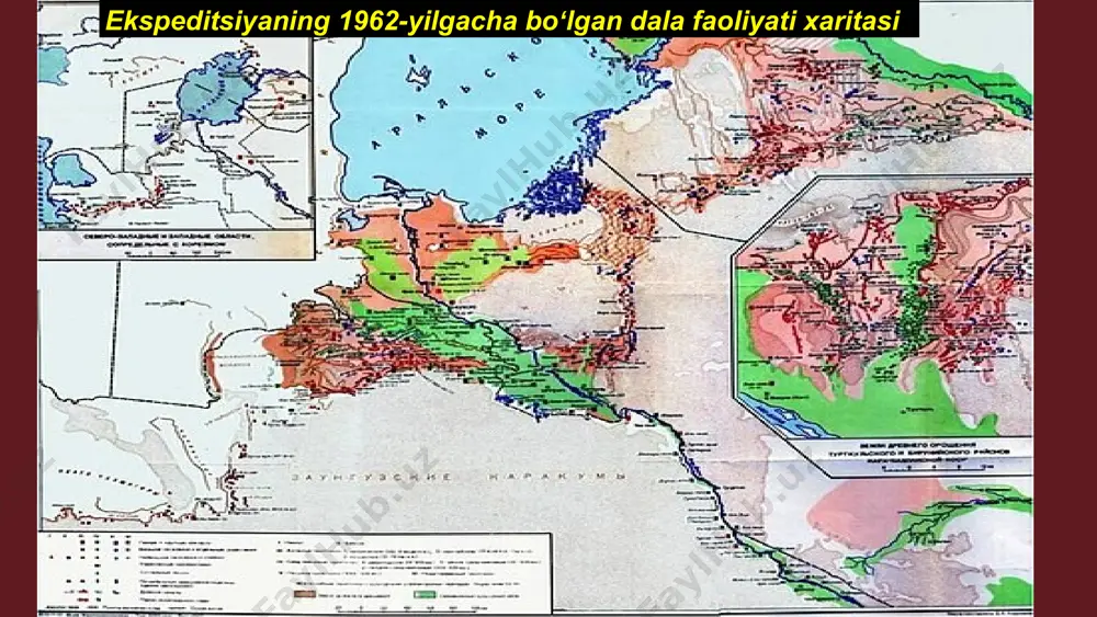 aqqa), hayvon (toʻngiz, jayron, buxoro bugʻusi), qush suyaklari va tuxum poʻchoqlari hamda bir qancha mayda tosh qurollar topilgan. tosh qurollar orasida tosh bolta va ponalar, keskich, oʻroq hamda oʻq-yoy paykonlari uchraydi. topilgan sopol idishlarning tubi yumaloq boʻlib, sirtiga chizma naqsh berilgan tuproqqalʼa eramizning i—ii asrlarida xorazm hukmdori artav (artaban) tomonidan qurilgan. qalʼaning tashkil etilishi, ehtimol, janubi-gʻarbdan 14 km uzoqlikda joylashgan aqchaxon-qalʼaning tark etilishidan keyin sodir boʻlgan artav (artaban) – xorazm hukmdori va tuproqqalʼaning asoschisi. byustiga toj kiygan hukmdor nike. taxminan eramizning i—ii asrlari shahar xarobalari 1938-yilda sergey tolstov rahbarligidagi xorazm ekspeditsiyasi tomonidan oʻrganilgan. saroyning qurilgan sanasi kushon imperiyasi hukmdorlari vima kadfiz va kanishka tangalari, shuningdek, xorazm shohi artav (artaban) tangalari topilganligi orqali aniqlangan. saroyda zardushtiylik xudolarini ifodalovchi devoriy rasmlar topilgan. tuproqqalʼa va butun xorazmiya milodiy ii asrda maʼlum vaqt kushon imperiyasi nazorati ostida boʻlgan boʻlishi kerak, chunki qalʼadan vima kadfiz va kanishka tangalari topilgan, lekin ulardan oldingi va keyingi bir …