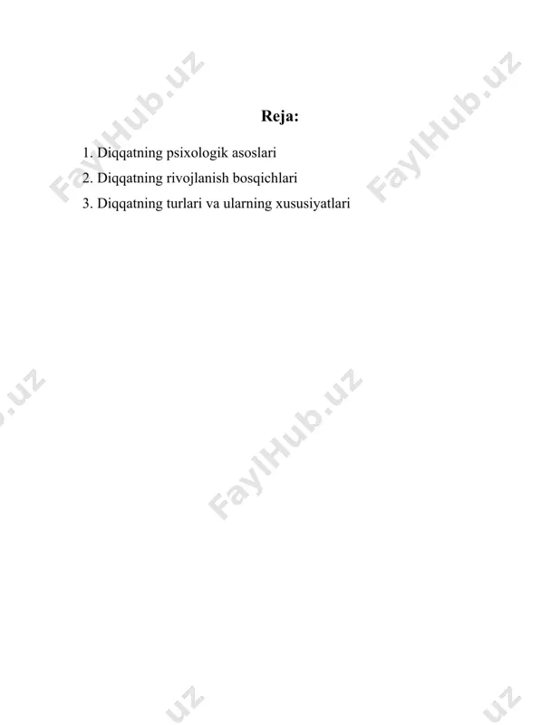 qilingandan so'ng, darhol filtrlanadi, degan nazariyadir. boshqa tomondan, "kech filtrlash" modeli, anne treisman va boshqa olimlar tomonidan ishlab chiqilgan, barcha stimullar avval sezgi organlari tomonidan qayta ishlanadi va faqat keyinchalik filtrlab olinadi, deb ta'kidlaydi. diqqatni o'rganishda yana bir muhim tushuncha bu "o'tish qobiliyati"dir. bu insonning bir vaqtda bir necha vazifani bajara olish qobiliyatini ifodalaydi. matematik tadqiqotlar shuni ko’rsatdiki, insonning diqqat o'tish qobiliyati chegaralangan. ya'ni, biz bir vaqtda ko'p vazifani bajara olamiz, lekin bu vazifalar soni va murakkabligiga qarab samaradorlik tushishi mumkin. diqqatning yana bir muhim qirralaridan biri bu "diqqatni yo'naltirish"dir. diqqatni yo'naltira olish qobiliyati insonga muomala bajarishda va biror ob'ektga e'tiborni jalb qilishda katta yordam beradi. ushbu jarayonni o'rganishda neyromarketing va kognitiv neuropsixologiya kabi sohalar ham muhim rol o'ynaydi. ular inson miya faoliyatini va diqqat mexanizmlarini tahlil qilib, yaxshiroq tushunishga harakat qiladilar. psixologik tadqiqotlar shuni ko'rsatadiki, diqqat insonning hissiy holati bilan ham chambarchas bog'liq. stress va charchoq holatlari diqqatni zaiflashtirishi …