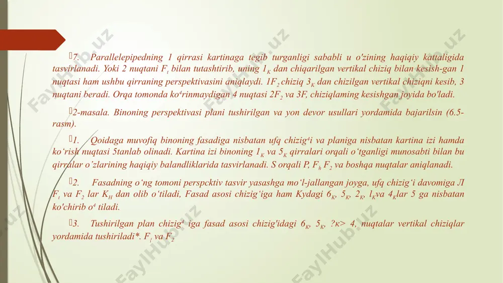 plan tushirilgan yon devor usuli - Page 5