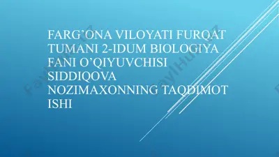 yashash uchun kurash va uning turlari — PPTX