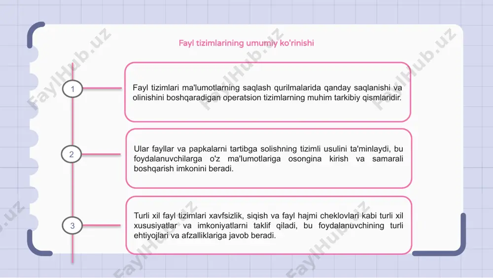 fayl tizimlari va tuzilmalari - Page 3