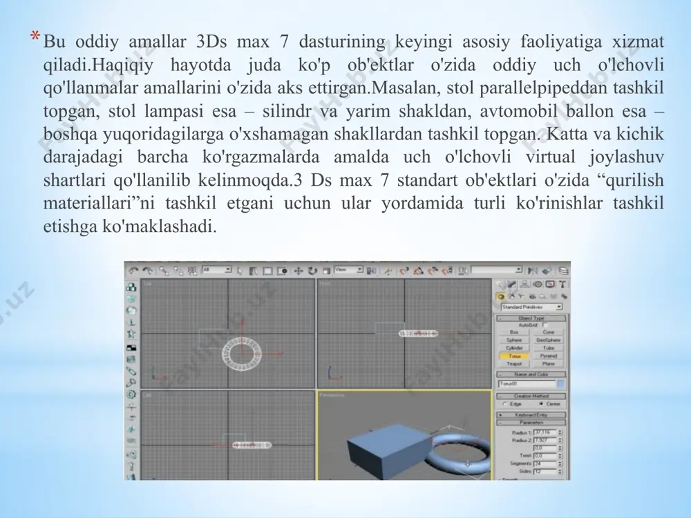 3d max dasturida modellashtirish usullari - Page 4