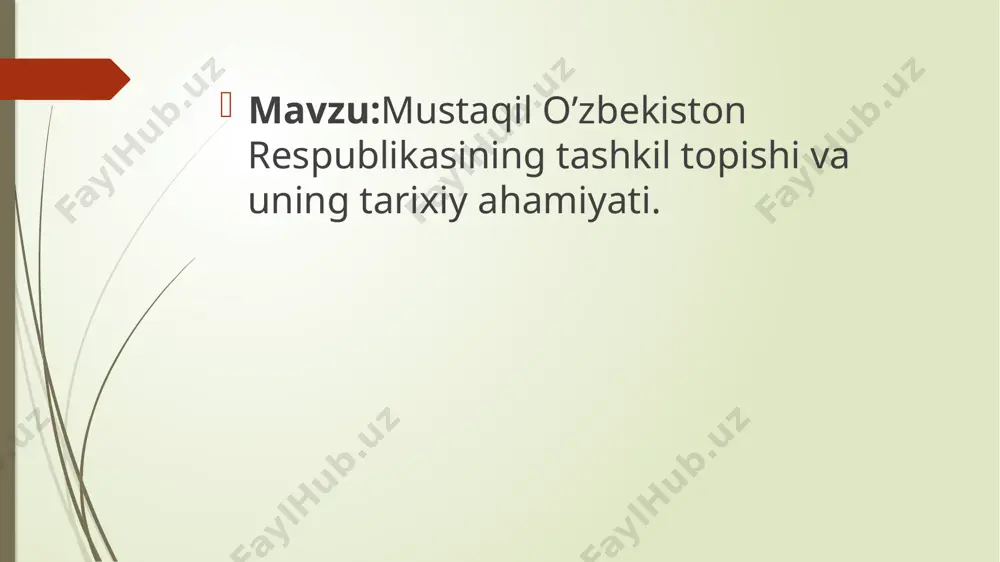 i. milliy o‘zlikni anglash boshlandi. o‘zbek tiliga davlat tili maqomini berilishi, paxta yakkahokimligini tugatilishi, ekologik holatni sog‘lomlashtirilishi o‘zbekistonda dolzarb masala sifatida ko‘tarildi. jamiyating barcha jabhalarini kompleks tarzda isloh qilishga xarakatlar buldi. asosiy maksad sovet jamiyatini to‘liq demokratlashtirish deb aytildi. sssrda saylov tizimini o‘zgartirshi to‘g‘risidagi qonun (1988 yil dekabri) qabul qilindi. markaz o‘z ta'sirini kuchaytirish maqsadida o‘zbekistonda "o‘zbek ishi», «paxta ishi» kabi uydirmalarni o‘ylab topdi. 1984-1990 yillarda 30-50-yillarida sodir bo‘lgan qatag‘onlardan kam bo‘lmagan bedodliklar yuz berdi. qayta qurish siyosati ham sssr davlatini muqarrar inqirozdan qutqarib qola olmadi. davlatda inqiroz boshlandi. ittifoqdosh respublikalarda milliy o‘zlikni anglash va mustaqillik sari dadil qadamlar qo‘yildi. xx asrning 80-yillari oxirida “o`zbekistonning ijtimoiy-siyosiy hayotida o`zgarish boshlandi. odamlar xilma xil fikrlar bildirish, dillaridagini oshkora ayta olish imkoniga ega bo`la boshladilar. o`zbek xalqining dilidagi g’oya-mustaqillik g’oyasi edi, xalq mana shu g’oyani ko`tarib chiqdi mustaqillik uchun harakatda yangi to`lqin boshlandi. i.karimov xalq xoxish-irodasini bajarib, o`zbek tiliga davlat tili maqomini berish …