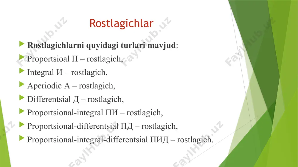 yopiq tizimli elektry uritmalarni boshqarishning texnik vositalari - Page 5