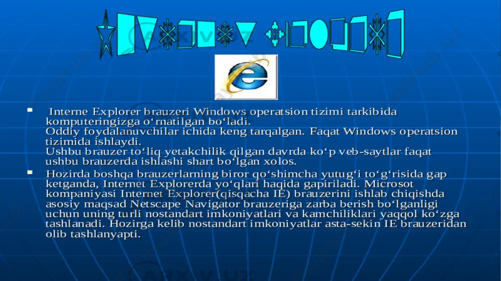 internettarmoq tushunchasi - Page 5