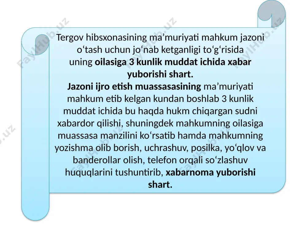 ozodlikdan mahrum qilish tariqasidagi jazo ijrosini tashkil qilish - Page 5