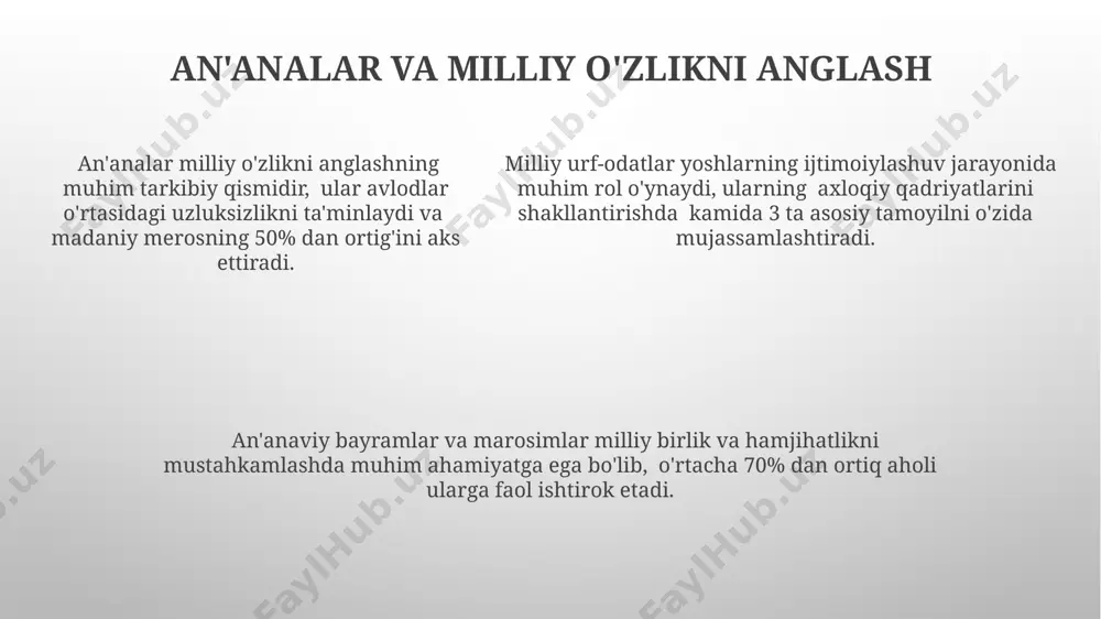 milliy urf odatlarning ahamyati va tarbiyaviy kuchi - Page 5