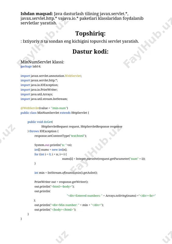 minnumservlet klassi - Page 2