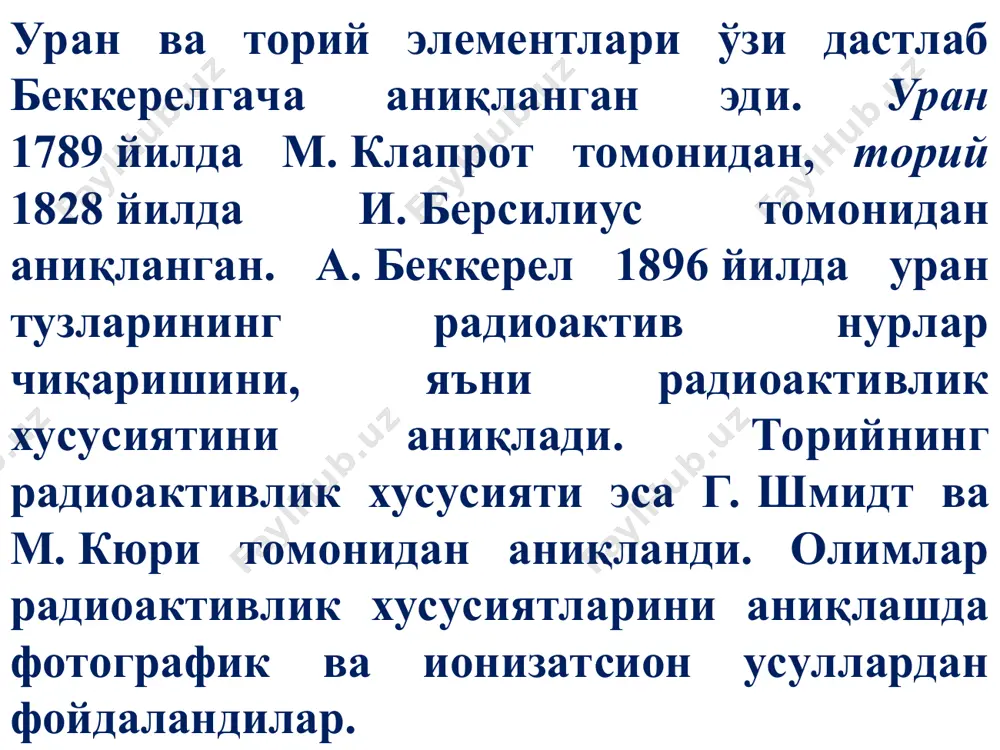 а радиоактив элементларга тегишли бўлган силжиш қонуни яратилди. бу қонун радиоактив элементларнинг генетик қаторини (радиоактив оилаларни) боғлайди. бу икки кашфиёт 1913 йилгача очилган радиоактив элементларни элементлар даврий жадвалига жойлаштириш имконини берди.