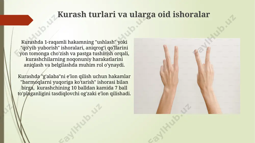 kurashda hakamlik qilish iboralari va ishoralari - Page 5