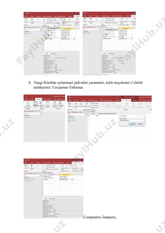 pustaya bazasining yaratilishi - Page 4