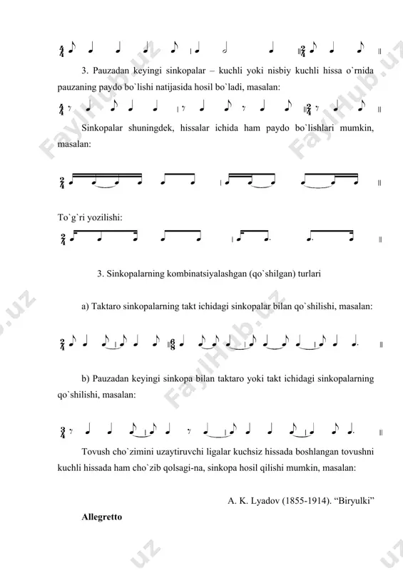 sinkоpa va uning turlari - Page 3