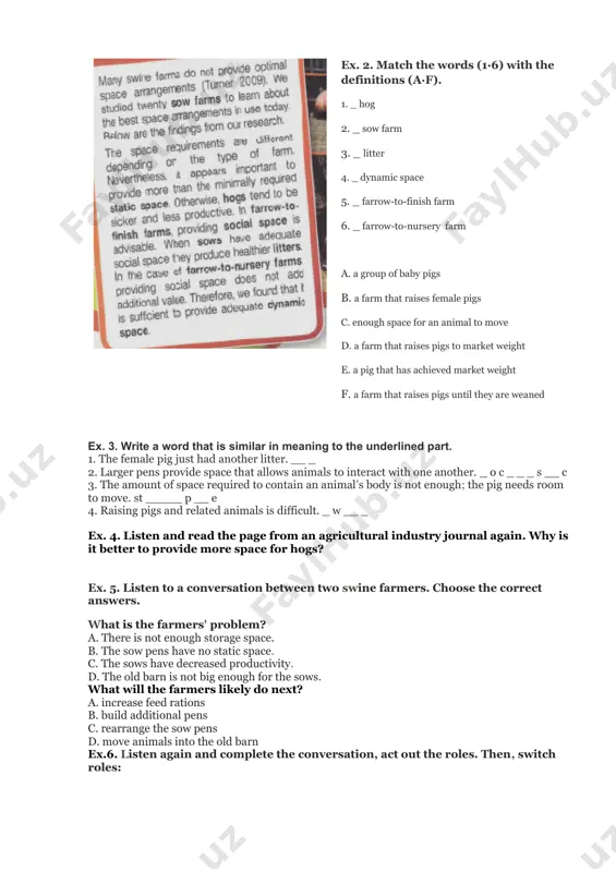 "swine industry lesson plan" - Page 5