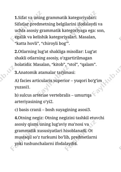 otlar lug'ati — DOCX