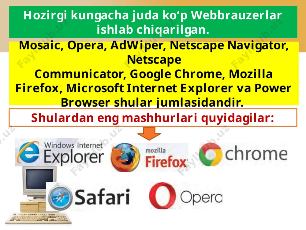internetda ishlashni ta’minlovchi dasturlar 7-sinf - Page 4