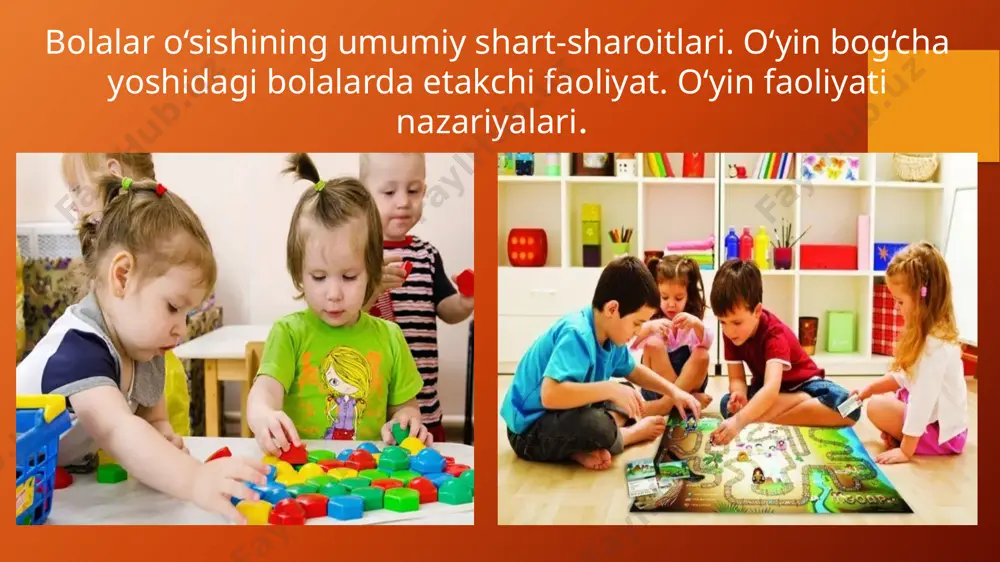 ila boshlaydilar. masalan, qiz bolalar onalari kir yuvayotganda suv tashish, ayrim kichikroq narsalarni (dastro‘molchalarni) chayishda qatnashadilar, uy va hovlilarni yig‘ishtirib supurishga, ug‘il bolalar esa otasi bajarayotgan ishga qatnashishga intila boshlaydilar. bu yoshdagi bolalar mehnatining natijasi emas, balki mehnat jarayonining o‘ziga qiziqishi psixologik jihatdan xarakterlidir.bog‘cha yoshdagi bolalarning ishiga baho berib borish ularda mehnatga nisbatan ijobiy munosabatni tarbiyalashda katta rol o‘ynaydi. bolalar kuchlari etadigan ishlarni bajarayotganlarida ko‘p xatolarga yo‘l qo‘yishlari turgan gap. lekin bunda bolalarni mehnatga jalb qilmaslik kerak, bolalarning bajariladigan ishlarini kattalarning o‘zlari bir pasda qilib qo‘yishlari mumkin, degan ma’no kelib chiqadi. sharq halqlarida bir maqol bor: “bolaga ish bo’yur, ketidan o‘zing yugur”. bu juda to‘g‘ri, xayotiy gap. bu bolalarga biron yumush bajarilganda, uni qanday bajarayotganliklaridan ko‘z-quloq bo‘lib turishlari kerak, degan ma’noni bildiradi. bolalarda, xususan, kichik yoshdagi bog‘cha bolalrida hali mehnat malakalari yo‘q, qo‘l muskullari yaxshi rivojlanmagan bo‘ladi. ana shuning uchun bolalar qasddan yoki anqovliklaridan emas, balki eplay olmasliklaridan biror narsani …