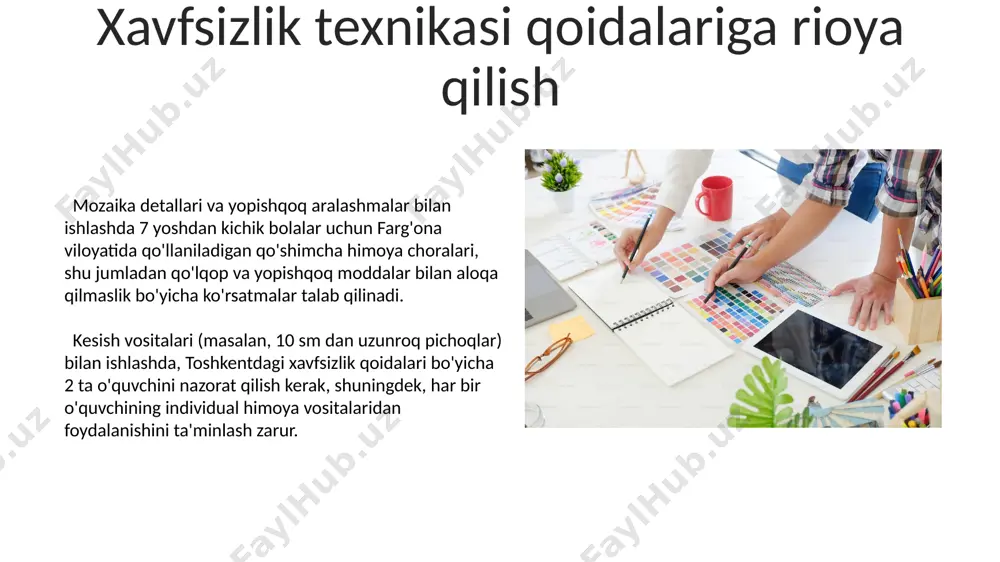mozaika bilan ishlash darslarni togri tashkil etish talablari - Page 5