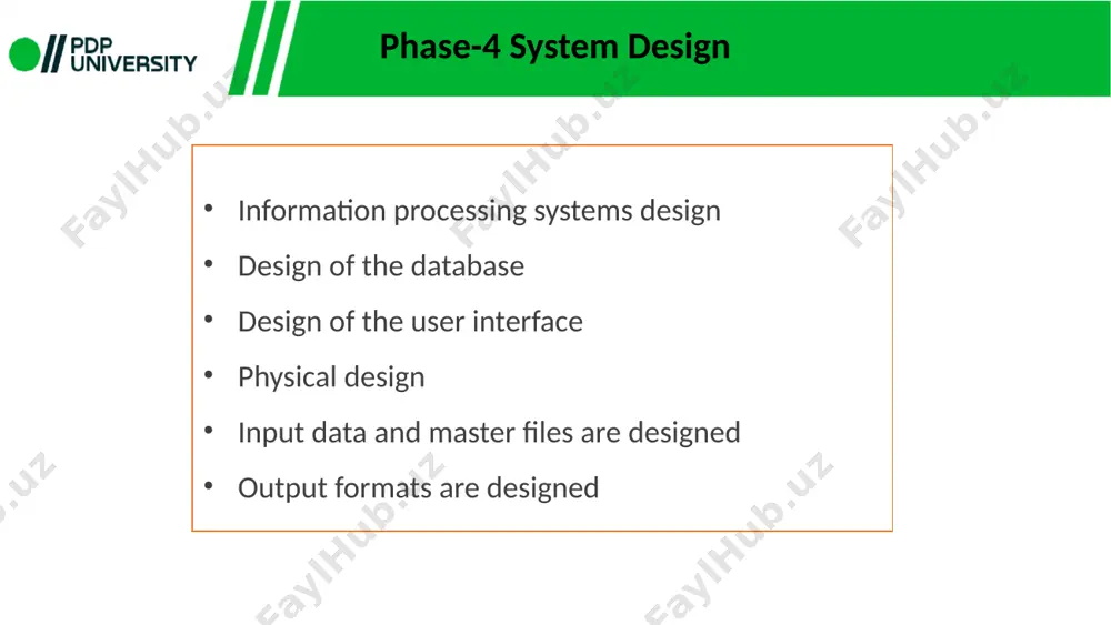 ularity involves organizing data into distinct, self-contained modules or components that can be developed, tested, and maintained independently. purpose : modularity promotes reusability, simplifies maintenance, and reduces the risk of unintended side effects when making changes to the system. example : in a microservices architecture, each service has its own database or data store, promoting modularity and independence. meeting non-functional requirements? after system design ... hardware, network, software platform are selected distribution of application and data is designed so that ... data communication is minimized system can handle peak loads operation and maintenance costs are minimized security, reliability, availability are optimized reusability, portability are maximized considerations the users’ vantage point at each location, the users can access the functions they need and the data they need without excessive cost nor any degradation of service with peak loads. the system designer’s vantage point the processing and the data are optimally located, …