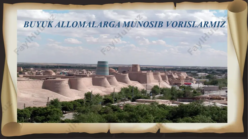 g‘-u rog‘larni vayron qilibdi. uylarga o‘t qo‘yib, qo‘y-qo‘zilarni haydab ketib, shaharni o‘rab olibdi. bosqinchilarning niyati bu go‘zal yurtga o‘zlari hukmron bo‘lib, uning xalqini qul qilib sotish ekan. ahli xorazm qayg‘uga tushibdi. botirlari jangga hozirlik ko‘ra boshlabdi. shahar atrofida izg‘ib yurgan dushman esa qal’ani yorib kirish yo‘llarini izlarkan. ayg‘oqchilardan biri mo‘g‘ullar sardoriga: — onhazrat, bir qoshiq qonimdan kechsangiz, fik- rimni ayturman, — deb ta’zim qilibdi. — so‘yla! — shohim, bu yurtning donolari ko‘pdir. donolar donosi shayx najmiddin kubro erur. bu qonli jangda ul hazratning ko‘ngillari ozor topsa, zinhor g‘alabayi munavvarga yetmasmiz. farmon bering, shayx biz ta- rafga o‘tsinlar. ondin so‘ng biz yeng shimarib jang boshlaylik. shoh ko‘p o‘ylabdi. nihoyat, taklifni qabul aylabdi. — maktub tayyorlang! chopar yuboring! shayx haz- ratlari biz tomonga o‘tsinlar! chopar maktubni olib, qal’a darvozalaridan ichkari kiribdi. najmiddin kubroga xatni tutqazibdi. bir qancha muridlari bilan o‘tirgan shayx maktubni ovoz chiqarib o‘qibdilar: «shayx hazratlari, sizga bo‘lgan kamoli ehtiromi- miz …