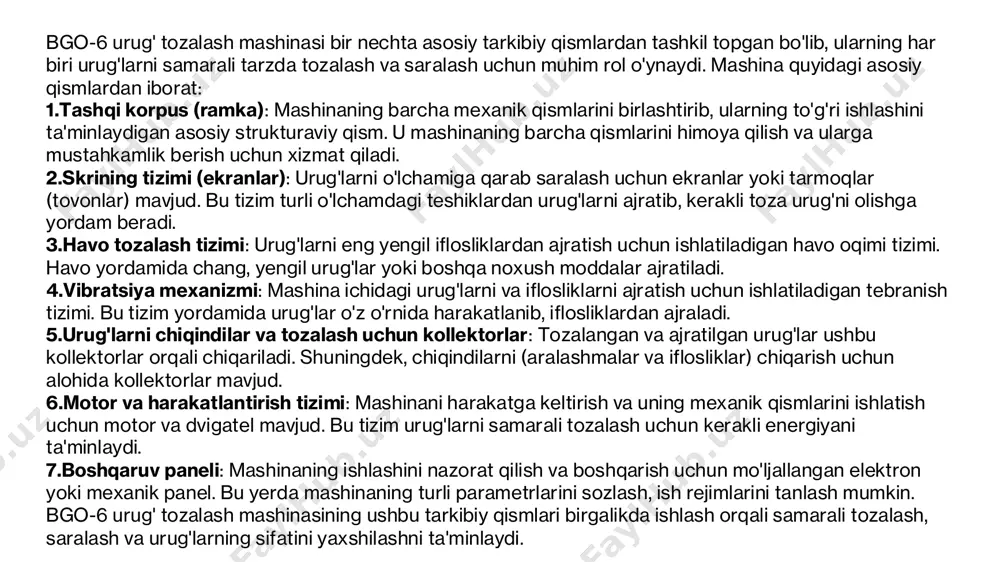 bgo-6 urug' tozalash mashinasi - Page 5