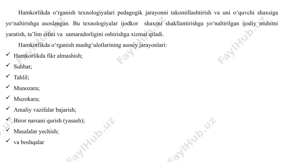 tsial ish beruvchilarga jamoa tuzish qobiliyatlarini namoyish qilish uchun ishlatishingiz mumkin. jamoa barpo etish - bu bo'lim yoki idoralararo guruhning individual a'zolari yanada kengroq ishchi aloqalarni rivojlantirishga da'vat etiladigan jarayon. menejerlar, supervayzerlar va tashqi maslahatchilar jamoa a'zolarining ichida hamkorlik ruhini tarbiyalashga, shuningdek, xodimlarning rolini tushunish va tushunishlariga intiladi. muvaffaqiyatli jamoani qurish yuksak darajada uyushtirilgan jamoa o‘zida bir necha xususiyatlarni namoyon etadi. ular quyidagilardir: 1. ijtimoiy ahamiyatga ega yagona maqsadning mavjudligi. 2. birgalikdagi umumiy faoliyatning tashkil etilishi. 3. majburiy mas‘uliyatli munosabatning yo‘lga qo‘yilishi. 4. saylangan umumiy rahbar organga egalik. jamoani shakllantirish muayyan qonuniyatlarga bo‘ysunadigan uzoq muddatli, murakkab jarayondir. jamoaning vujudga kelishi uchun 4 bosqich zarur. tor ma‘noda jamoa ma‘lum guruh kishilar yig‘indisi, sinf jamoasi va boshqalardir. muallif va ijrochi oʻz huquqlari buzilgan taqdirda, huquqbuzardan ma’naviy ziyon qoplanishini talab qilishga haqlidir. mualliflik huquqi yoki turdosh huquqlar buzilishining oldini olish yoki uni toʻхtatish uchun zarur choralar koʻrish natijasida uchinchi shaхslarga yetkazilgan zararlar, shuningdek …