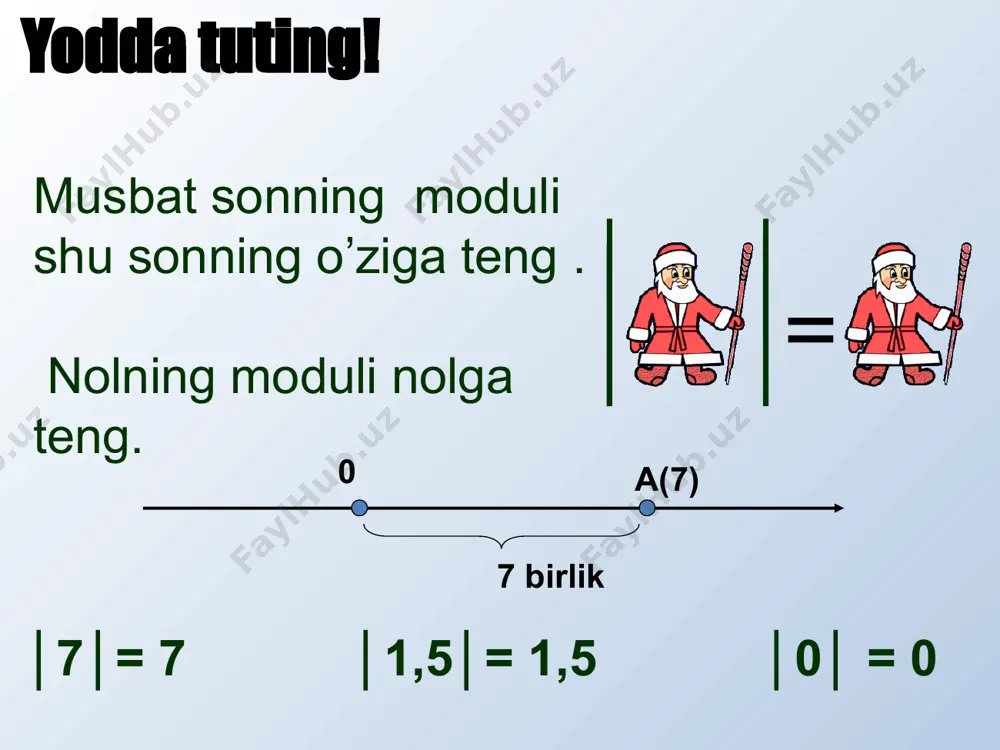 haqiqiy sonning moduli - Page 5