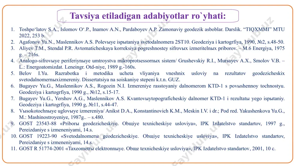 ‘yicha ulardagi atmosfera bosimining qiymatlari o‘lchanib, bosim farqi orqali nisbiy balandlik hisoblanadi. fotogrammetrik nivelirlash - radio balandlikni o‘lchash va statoskop bilan uchib ketayotgan samolyotning yer sirtidan balandligini aniqlash orqali bajariladi. nivelirlar evolyutsiyasi 2. miloddan avvalgi 3 ming yil oldin o‘lchov arqoni paydo bo‘lib, bunda yerni belgilash va suv yordamida sath tenglashtirish usuli bilan nivelirlash moslamalari kirib kela boshlagan. miloddan avvalgi 2200 yillarda nil daryosi bo‘yida toshdan yasalgan nolinchi fushtoki yotqizilgan bo‘lib, u bugungi kungacha saqlanib qolgan. miloddan avvalgi i asrda aleksandriya geron matematika, mexanika va avtomatika bo‘yicha asarlar yozgan. u “metrika”da hisoblash geometriyasining birinchi talqinini taqdim qilgan. bundan tashqari amaliy geometriyada 17 muammoli masalaning yechimi bo‘yicha ko‘rsatmalar bergan. eng asosiysi geodezik bilimlarni inson faoliyatida qo‘llashni tadbiq etgan. dioptra kitobida u geodezik asboblarning umumiy tavsifi bo‘yicha ko‘rsatmalar bergan. geron aleksandriyskiy. grek matematigi va mexanigi sanaladi. milodiy 62 yil 13 mart oyida oy tutilishini misol sifatida keltirgan. xayoti va ijodi xaqidagi ma'lumotlar …