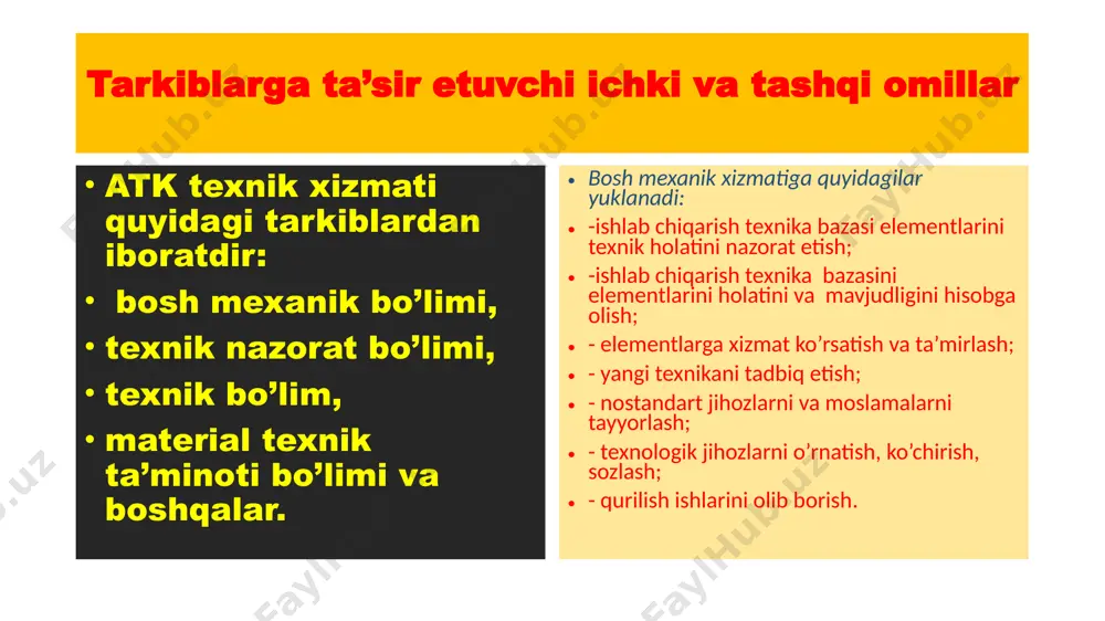 texnik tizimlarning ishlab chiqarish tarkiblari va ularga ta’sir etuvchi omillar - Page 5
