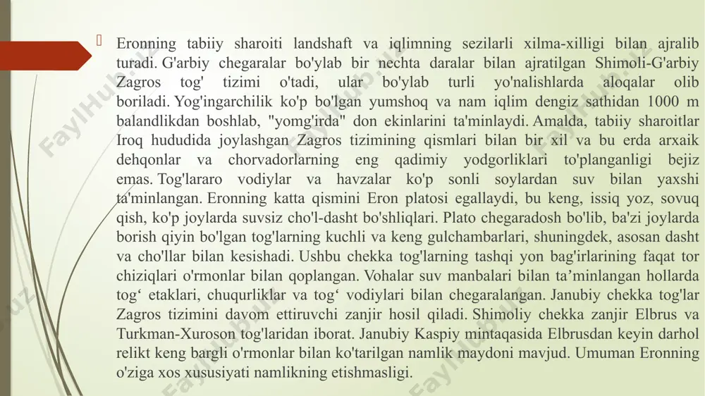 roy fors davlatining kuch-qudrati ramzini ifodalab, muhim davlat qabullari, elchilarni qabul qilish uchun xizmat qilgan. u doro ii va kserksning shaxsiy saroylari bilan maxsus chiqishlar orqali bog‘langan. bu haqiqiy etnografik muzey, qaysiki, bu erda turli xalq va qabilalarning o‘ziga xos kiyimlari, qurollari va ularning kasblarini ifodalaydigan tasvirlari toshga o‘yib tushirilgan. pasargadda boshqa fors podsholarining saroylari, xizmatchilar xonalari va kazarmalar qurilgan. erondagi arxeologik joylar : eronda rok san'ati buyuk gorgan devori hasanlu sevishganlar susa saytidan islomiy kulolchilik buyumlari xarg orolidagi ahamoniylar yozuvi ahamoniy fors arslon riton akropol qabri apadana xazinasi bardak siah saroyi bushel cho'chqa go'shti naqshli hammurabi kodeksi doro i ning misr haykali hasanluning oltin kosasi luriston bronza musiqachilar plastinka narundi nozimaruttaš qudurru tosh avromanning pergamentlari mishandagi parfiya barelyefi persepolis ma'muriy arxivi shami haykali behistundagi gerkules haykali naram-sinning g'alaba stelasi ziwiye xazinasi arxeologlar roland de mekkenem (arxeolog) frank xol jeneviv dollfus roman ghirshman volfram kleiss jan perrot genri t. rayt …