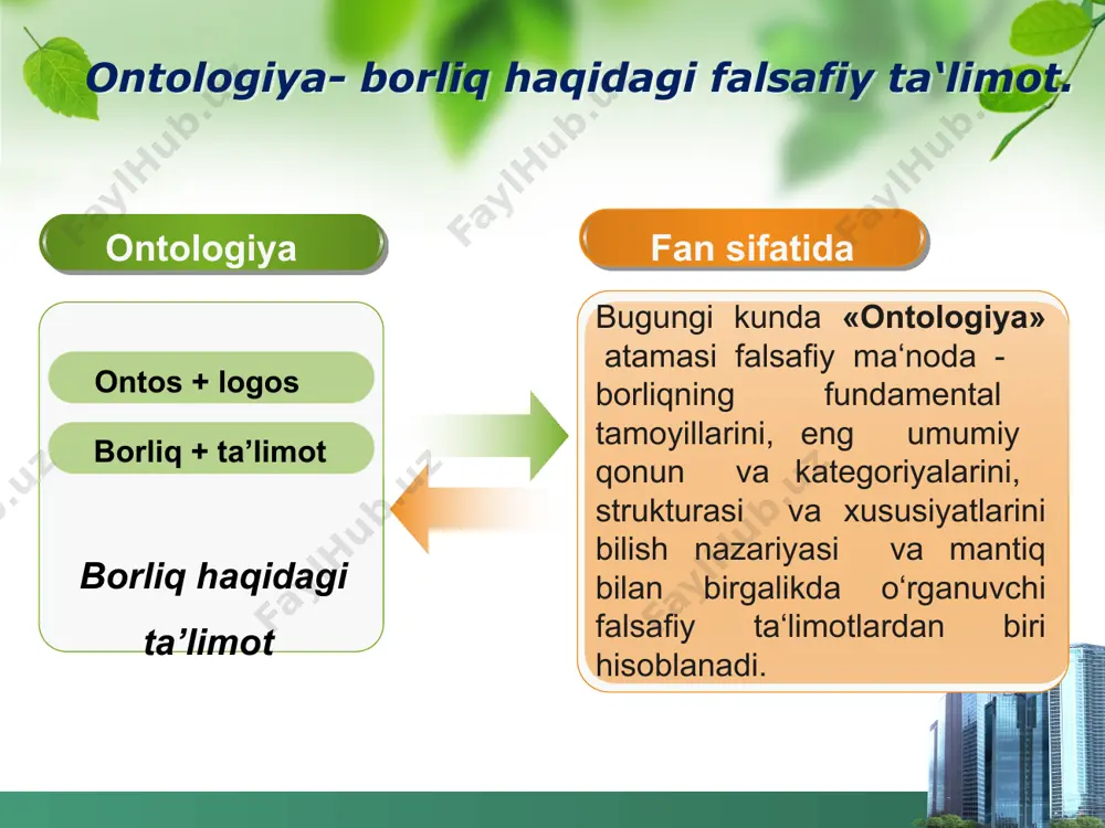 sh imkoniyatiga ham ega bo‘ladi, ushbu olamda mustaqil harakat qiladi, uni o‘zgartira oladi. ammo virtual borliq real fizik borliqdek lazzat baxsh eta olmaydi, virtual tarvuz haqiqiy tarvuzdan shirin emas, virtual kolbasa haqiqiy kolbasa o‘rnini bosa olmaydi va h.k. virtual borliqni odamlar yaratadi. shu bois virtual borliqda mavjud barcha narsalarning manbai inson ongidir. bugungi kunda virtual borliq inson madaniy faoliyatining turli sohalarida qo‘llanilmoqda. virtual borliqdan eng avvalo u vujudga kelgan sohada, fanda – fizikada suyuqlik va gazlar dinamikasini modellashtirishda, kimyoda kimyoviy reaksiyalar modelini tuzishda, geologiya va geografiya fanlarida foydalanilmoqda. muhandislik sohasida, ayniqsa, xavfli sharoitlarda: ochiq kosmosda, dengiz va okeanlarning chuqur joylarida, yadro muhandisligida robotlarni masofadan turib boshqarishda virtual borliq keng qo‘llanilmoqda. kompyuter dizayni va uning ajralmas hamrohi – kompyuter ishlab chiqarishi raketalar va samolyotlar, avtomobillar katta binolar konstruksiyalarini sinovdan o‘tkazishda yagona jarayonga birlashtirildi. borliq va uning asosiy shakllari ta'lim sohasida mashq trenajyorlarini yaratishda virtual borliq texnologiyasidan foydalanilmoqda. yaqinda virtual kutubxonalar va …