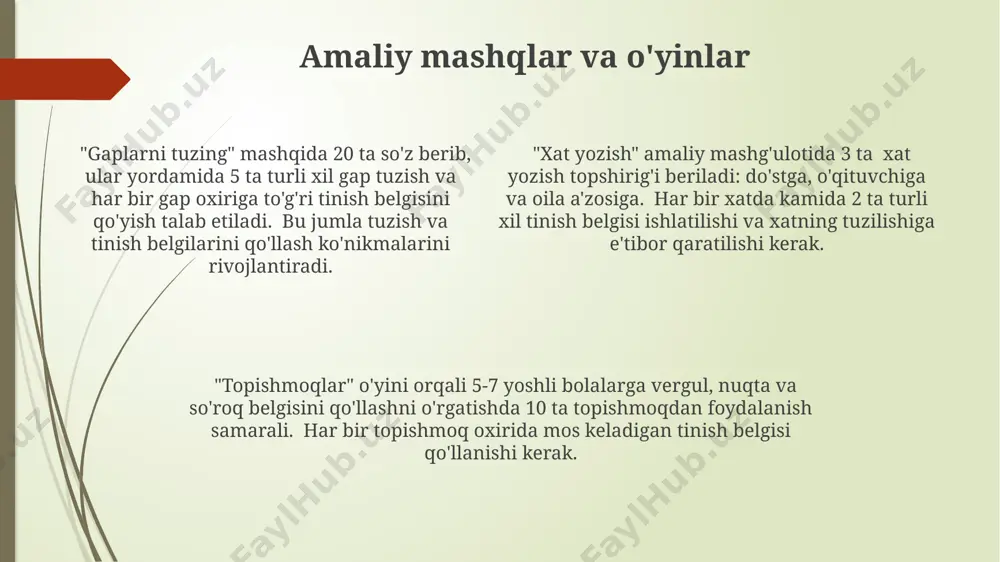 punktuatsion savodxonlik ustida ishlash usullari - Page 4