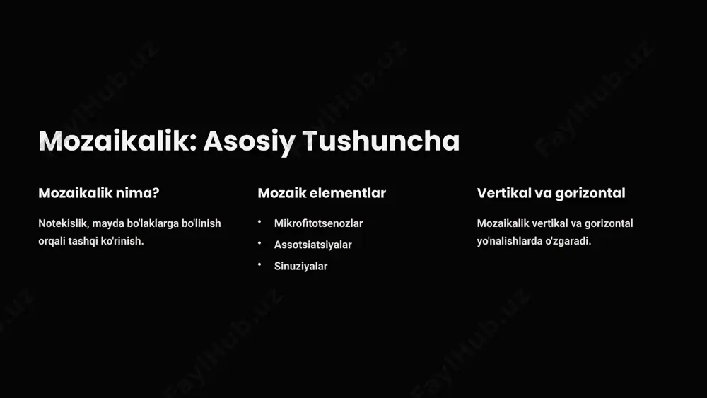 fitotsenoz mozaikaligi: kirish - Page 3