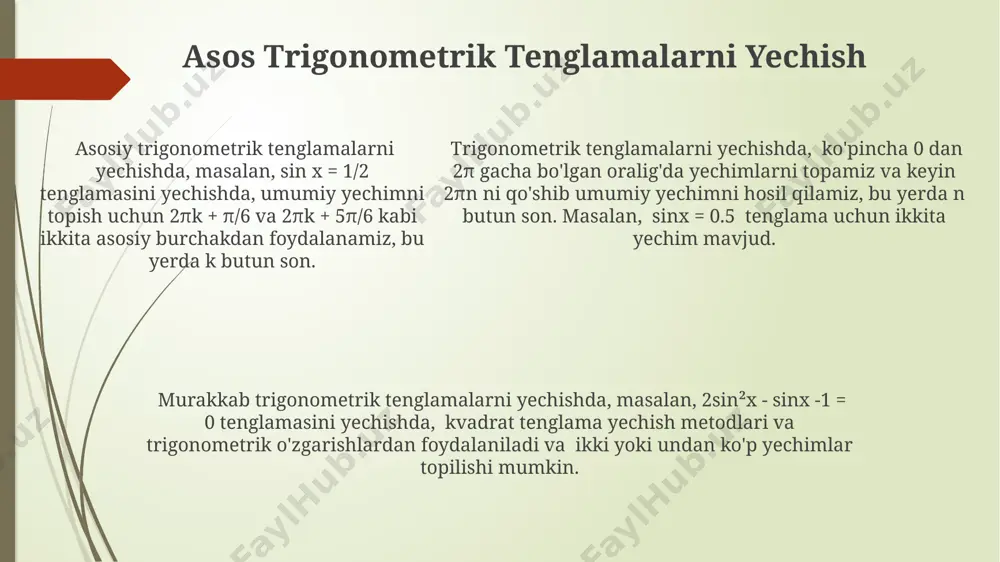 trigonometrik tenglamalar - Page 5