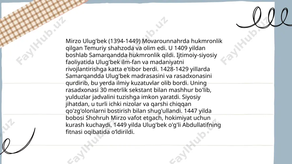 mirzo ulugbek davlat arbobi va buyuk olim - Page 4