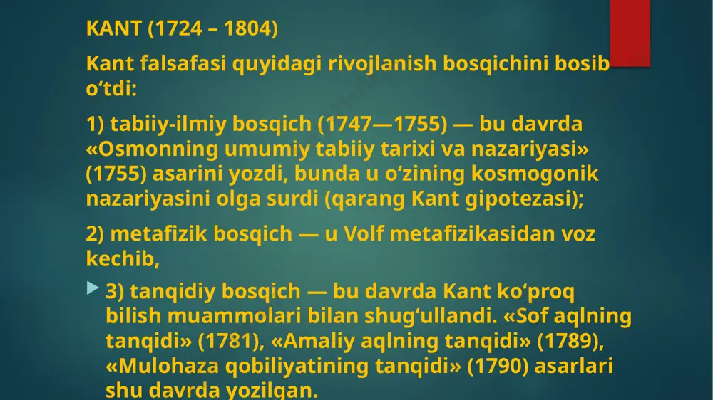 kant falsafasi - Page 3