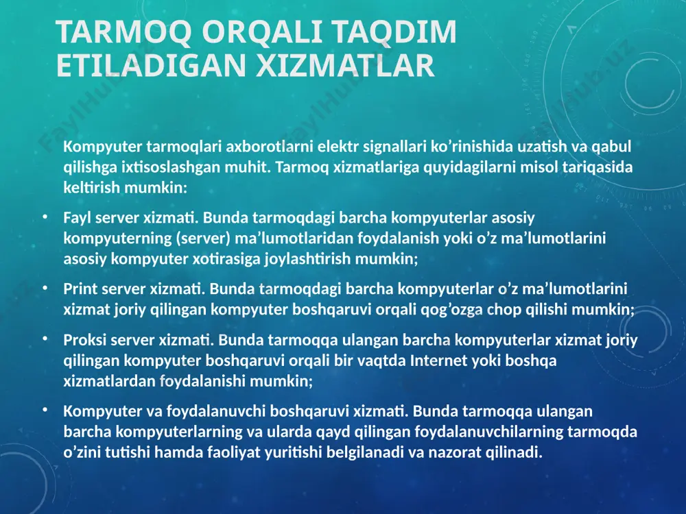 kompyuter tarmoqlari va ularning ahamiyati - Page 5