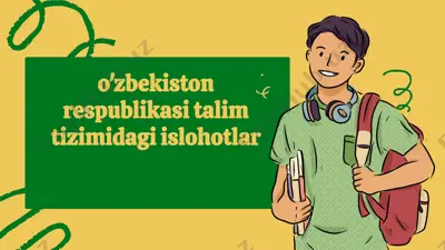 ta'lim tizimida islohotlar — PPTX