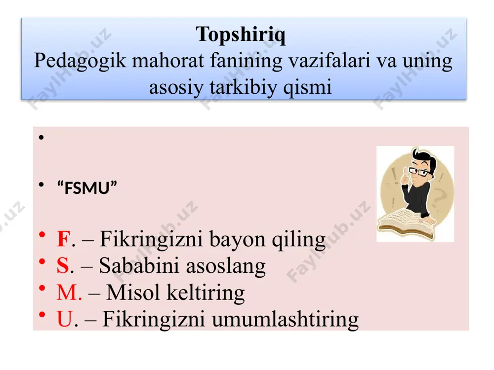 pedagogik mahorat fanining maqsad va vazifalari - Page 4