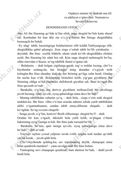 ibn sino va bolalari — DOC