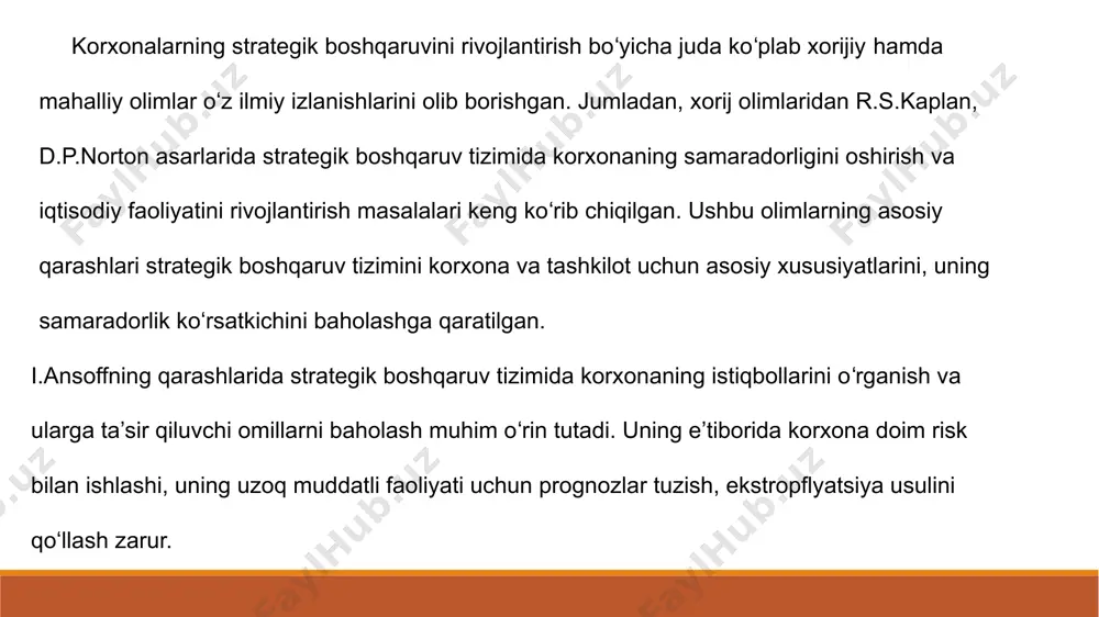 kompaniya strategiyasini ishlab chiqishda menejerlarning masulyati - Page 5