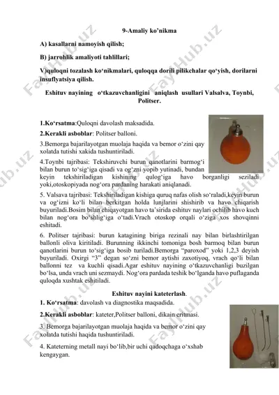 eshittiruv tajribalari haqida ma'lumotlar — DOCX