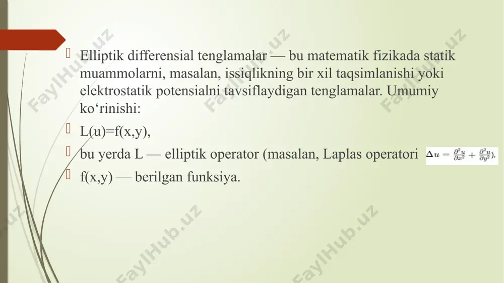 elliptik differensial tenglamalarni ayirmali tenglamalar bilan approksimatsiyalash - Page 3