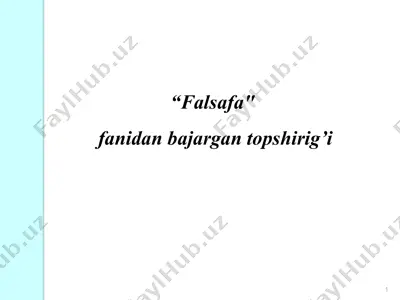 falsafiy qonuniyatlari — PPTX