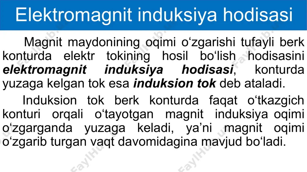 elektromagnit induksiya hodisasi - Page 4