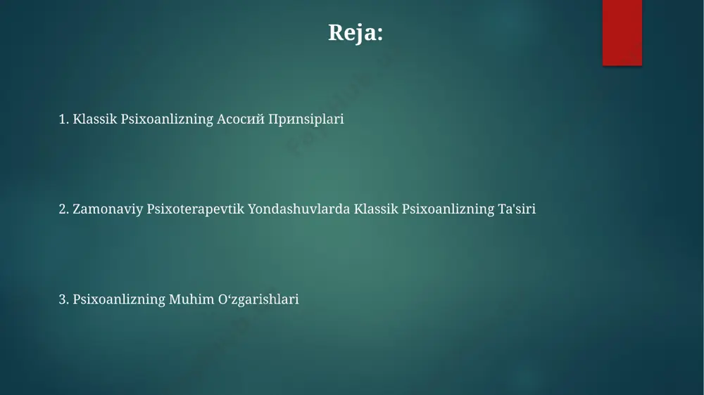 'iz, anal, fallik, latent va genital) ta'riflaydi, bu bosqichlar 0 yoshdan 12 yoshgacha bo'lgan davrni o'z ichiga oladi va shaxsning keyingi psixologik tuzilishiga ta'sir qiladi. sigmund freydning nazariyasi froyddan keyingi psixanalitik maktablar, masalan, alfred adler va karl yungning maktablari, uning ba'zi g'oyalarini qabul qilishsa-da, libidoning ahamiyati va shaxsiyat rivojlanishidagi rolini boshqacha talqin qilishgan. uning "orzularning talqini" asari 1900-yilda chop etilgan bo'lib, ongli va ongsiz fikrlar o'rtasidagi munosabatlarni, shuningdek, orzularning ramziy ma'nolarini tahlil qilishga bag'ishlangan. зигмунд фрейд 1856-yilda avstriyaning frayberg shahrida tug'ilib, psixoseksual rivojlanishning 5 bosqichini (og'iz, anal, fallik, latent va genital) o'z nazariyasida ta'kidlagan. objekt munosabatlar nazariyasi objekt munosabatlari nazariyasi, 1930-yillarda anna froyddan kelib chiqqan bo'lib, psixoanalitik davolashda bolaning ota-onalar bilan bo'lgan dastlabki 3 yillik munosabatlarining ahamiyatini ta'kidlaydi. ushbu nazariya, psixoanalizning klassik modelini kengaytirib, o'z-o'zini boshqarishning rivojlanishiga 5 bosqichdan iborat bo'lgan tarkib topishini va bu jarayonda ob'ekt munosabatlarining muhim rol o'ynayotganini ko'rsatadi. objekt munosabatlari nazariyasi, vena va london kabi shaharlardagi …