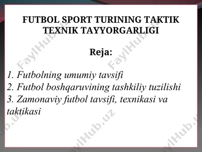 futbol sport turi — PPT